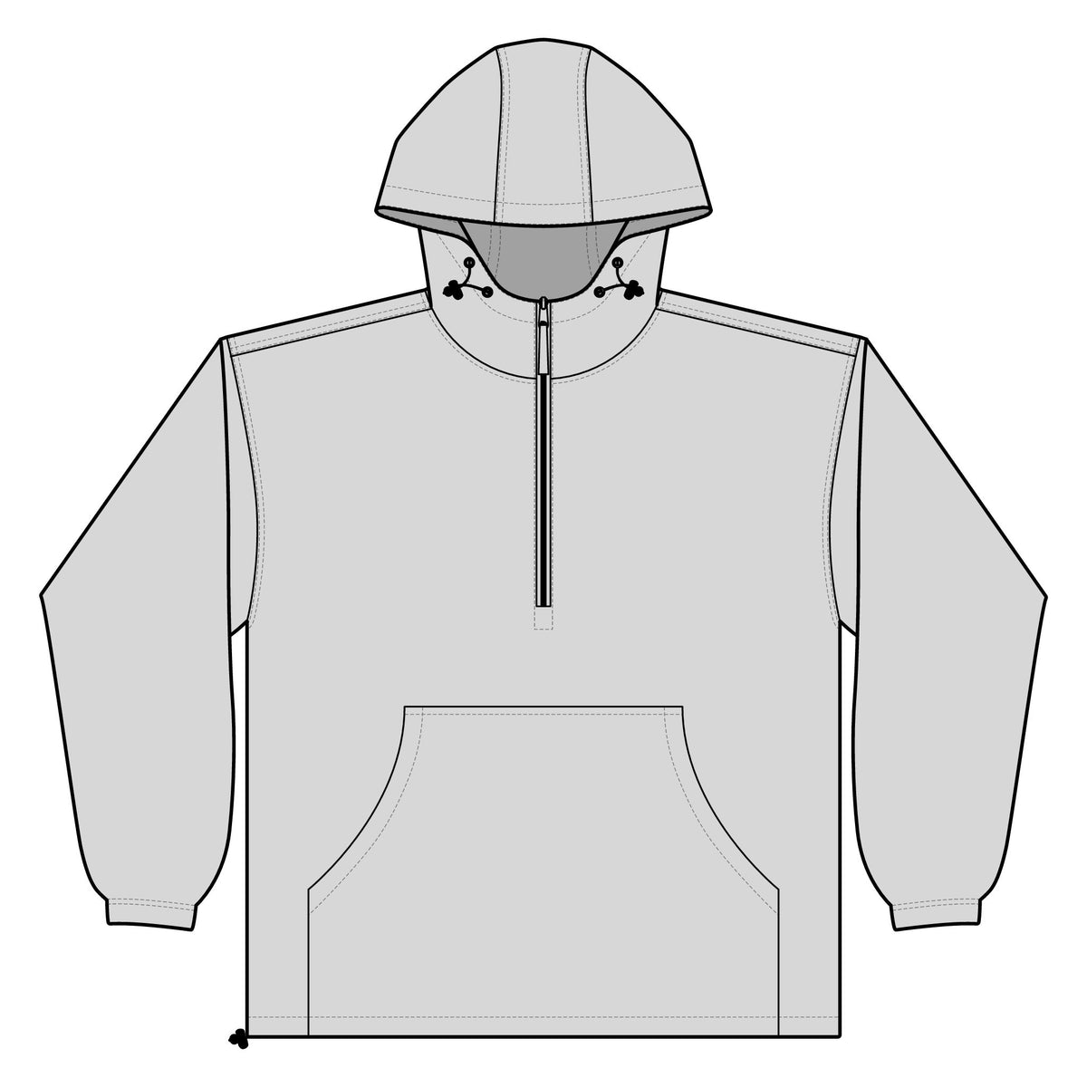 Unisex Lightweight Quarter-Zip Windbreaker Pullover Jacket – Crab Island Radio