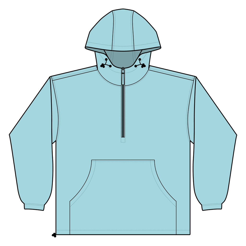 Unisex Lightweight Quarter-Zip Windbreaker Pullover Jacket – Crab Island Radio