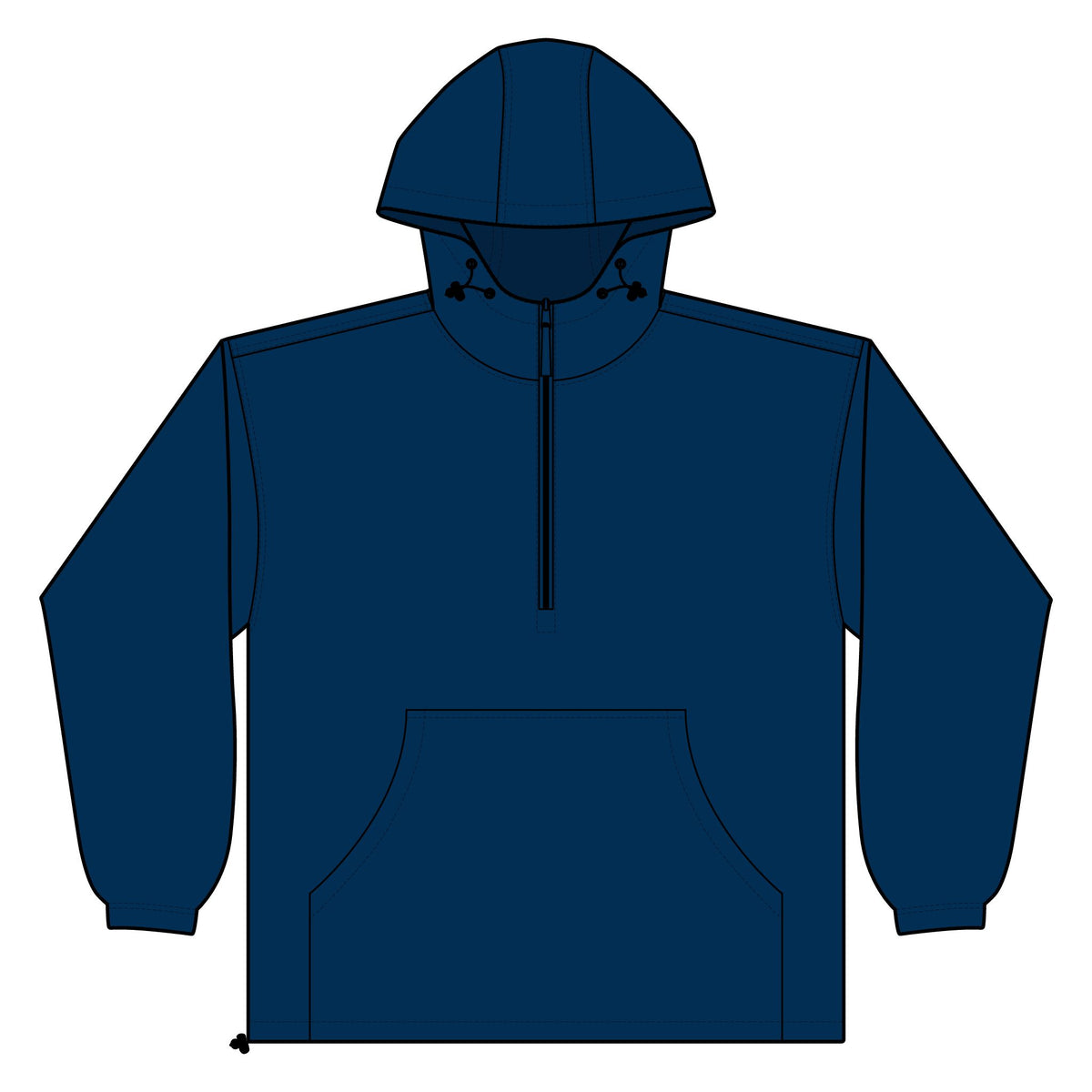 Unisex Lightweight Quarter-Zip Windbreaker Pullover Jacket – Crab Island Radio
