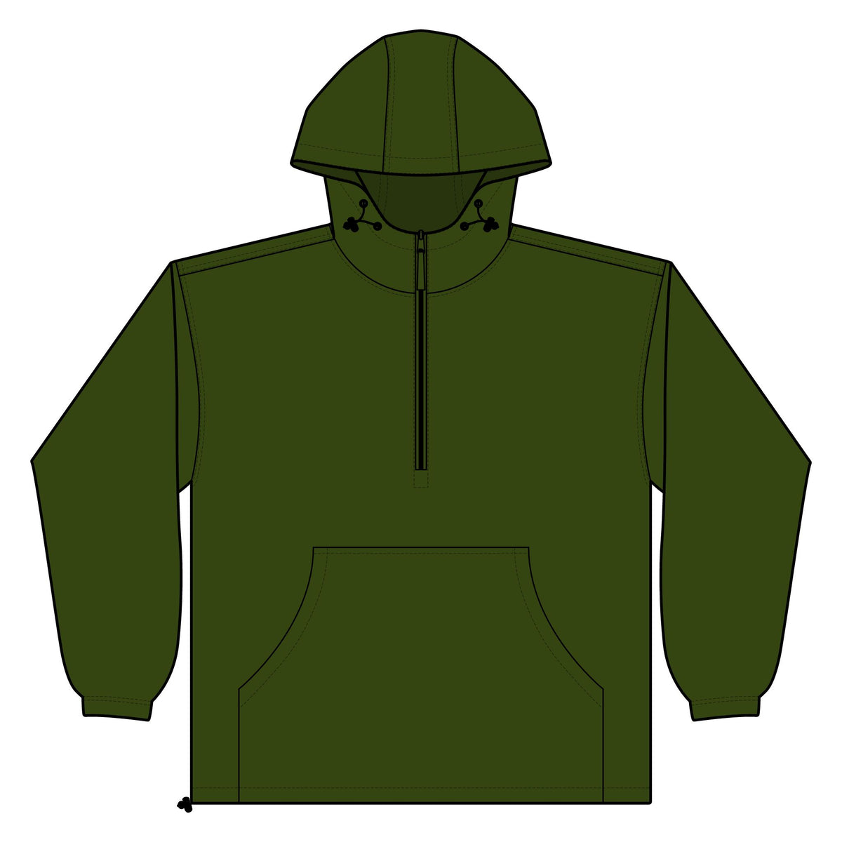 Unisex Lightweight Quarter-Zip Windbreaker Pullover Jacket – Crab Island Radio