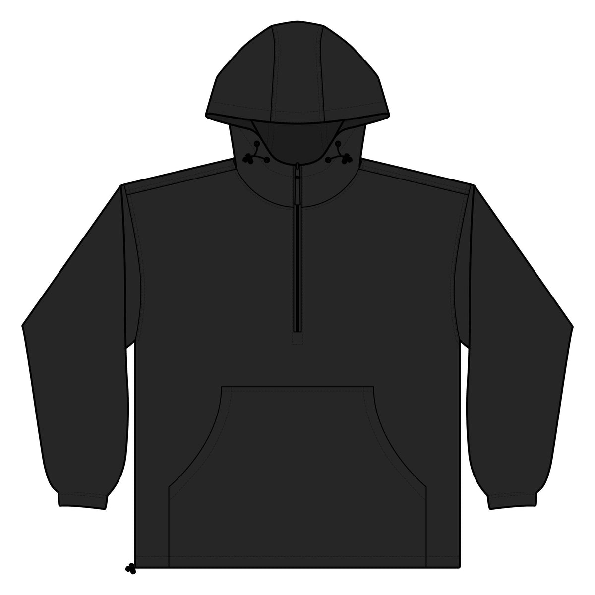 Unisex Lightweight Quarter-Zip Windbreaker Pullover Jacket – Crab Island Radio