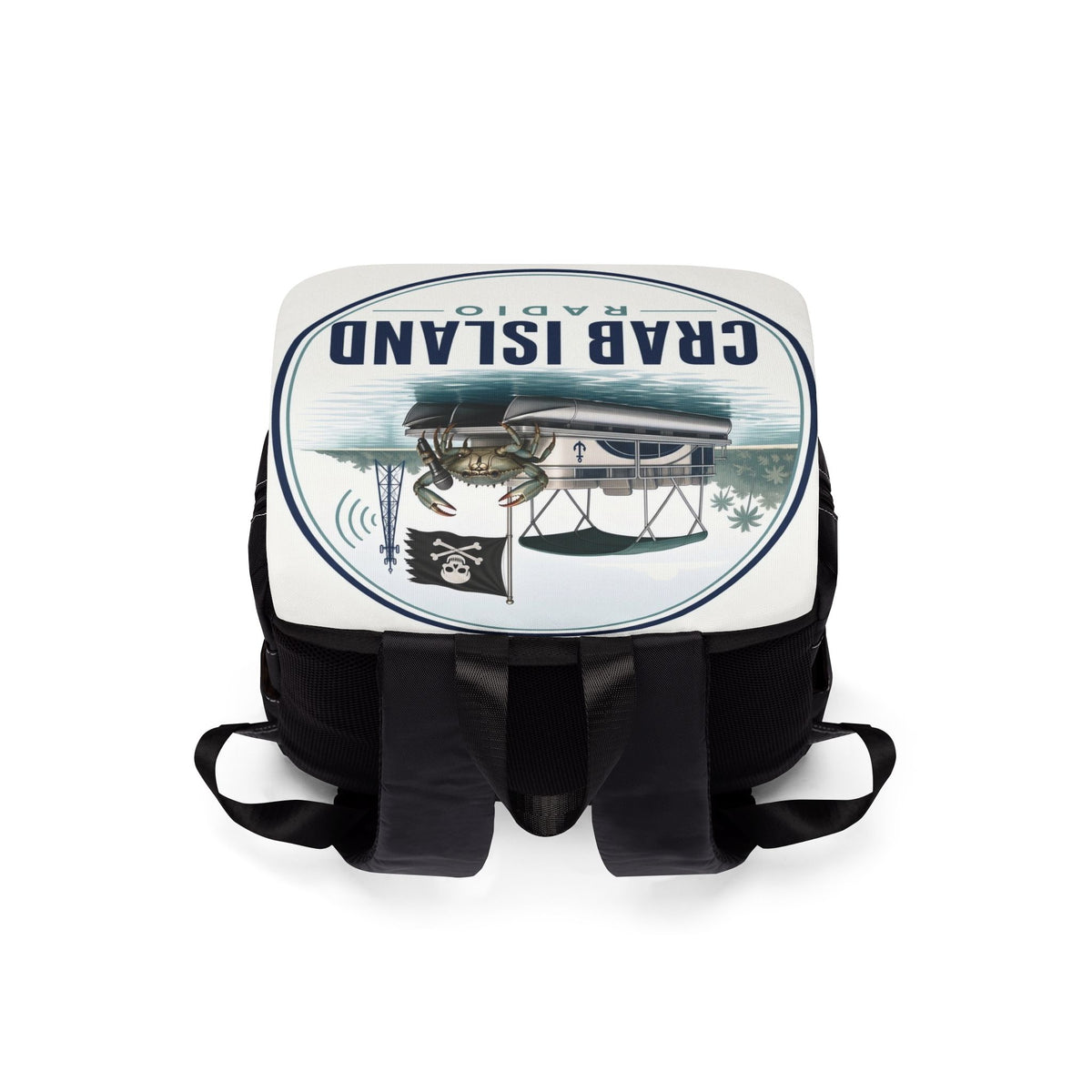 Unisex Casual Shoulder Backpack – Crab Island Radio
