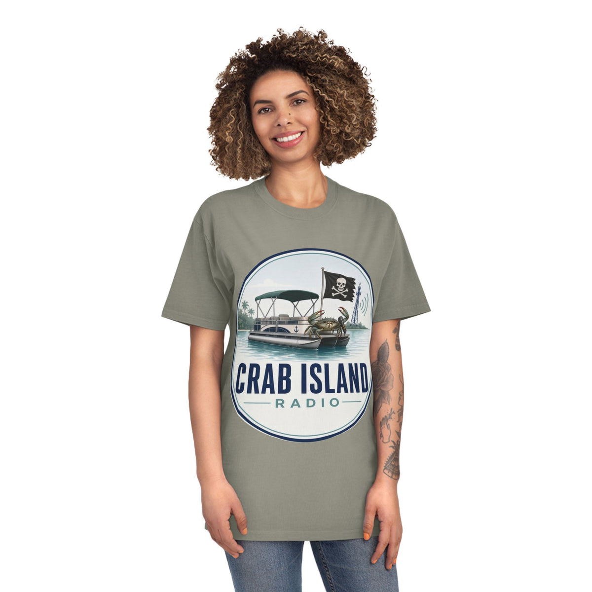 Unisex Faded Shirt – Crab Island Radio
