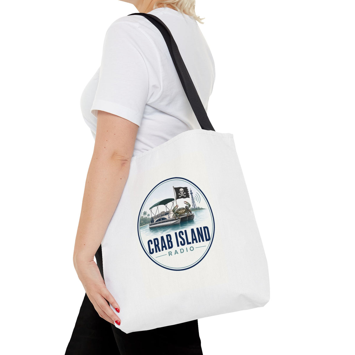 Tote Bag (AOP) – Crab Island Radio