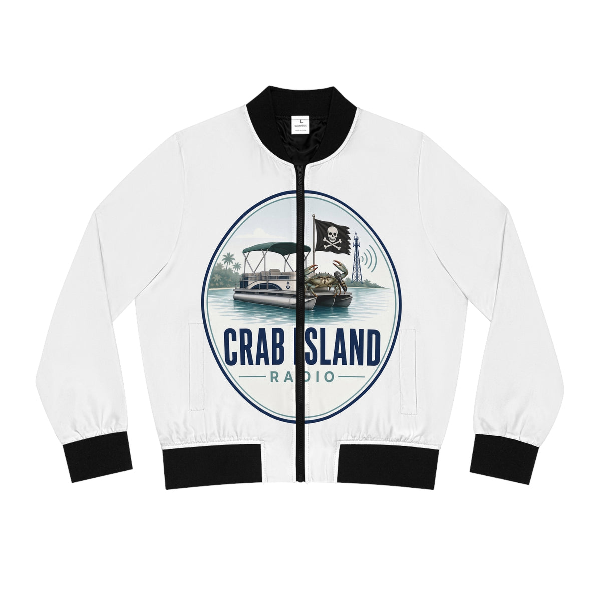 Women's Bomber Jacket (AOP) – Crab Island Radio