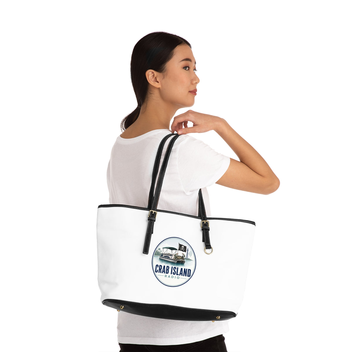 PU Leather Shoulder Bag – Crab Island Radio