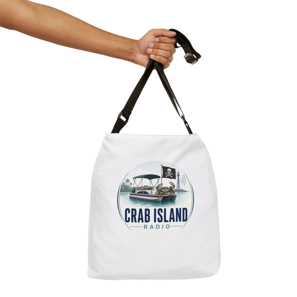 Adjustable Tote Bag (AOP) – Crab Island Radio