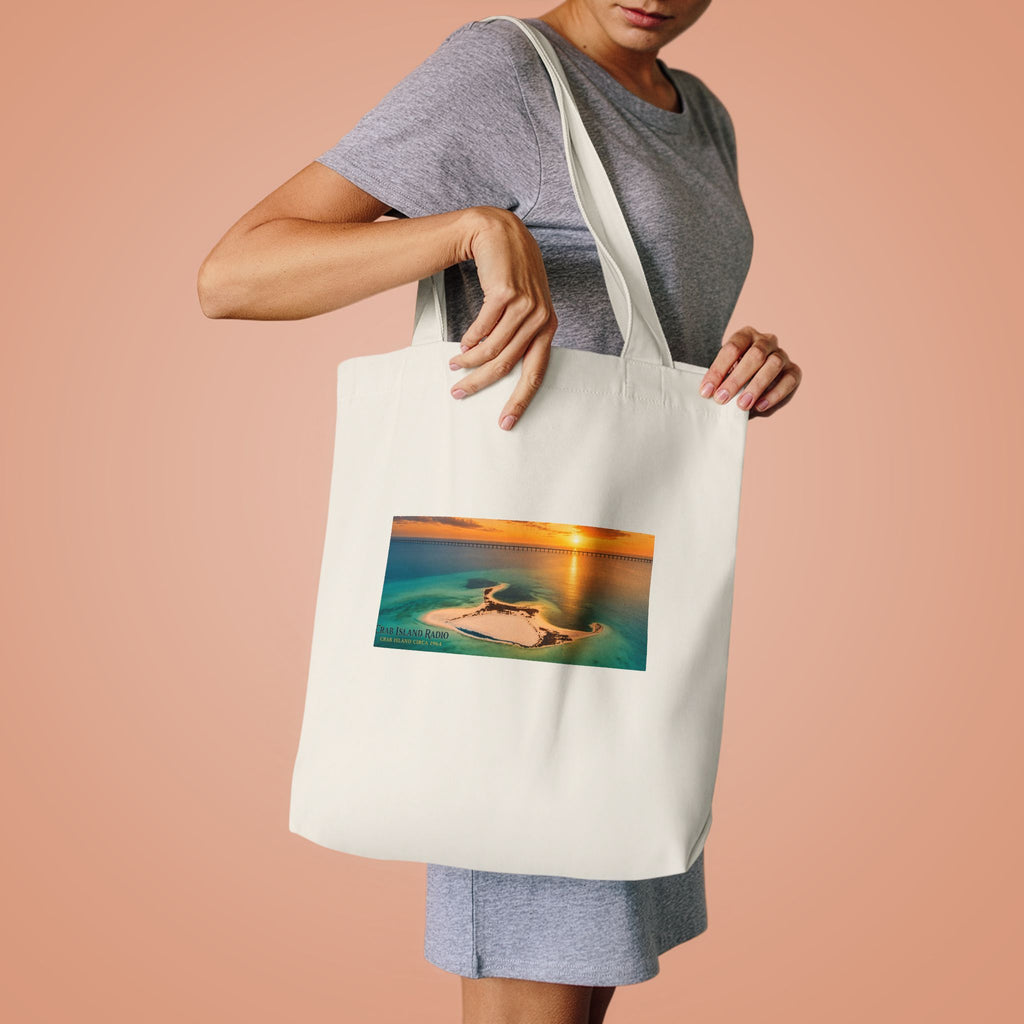 Crab Island Radio Island Sunset Tote