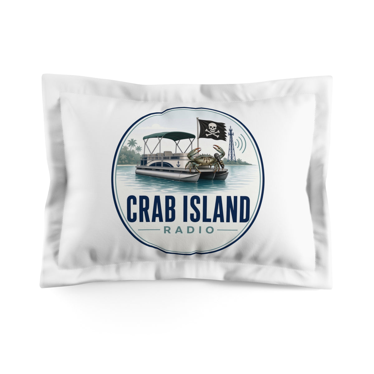 Microfiber Pillow Sham – Crab Island Radio