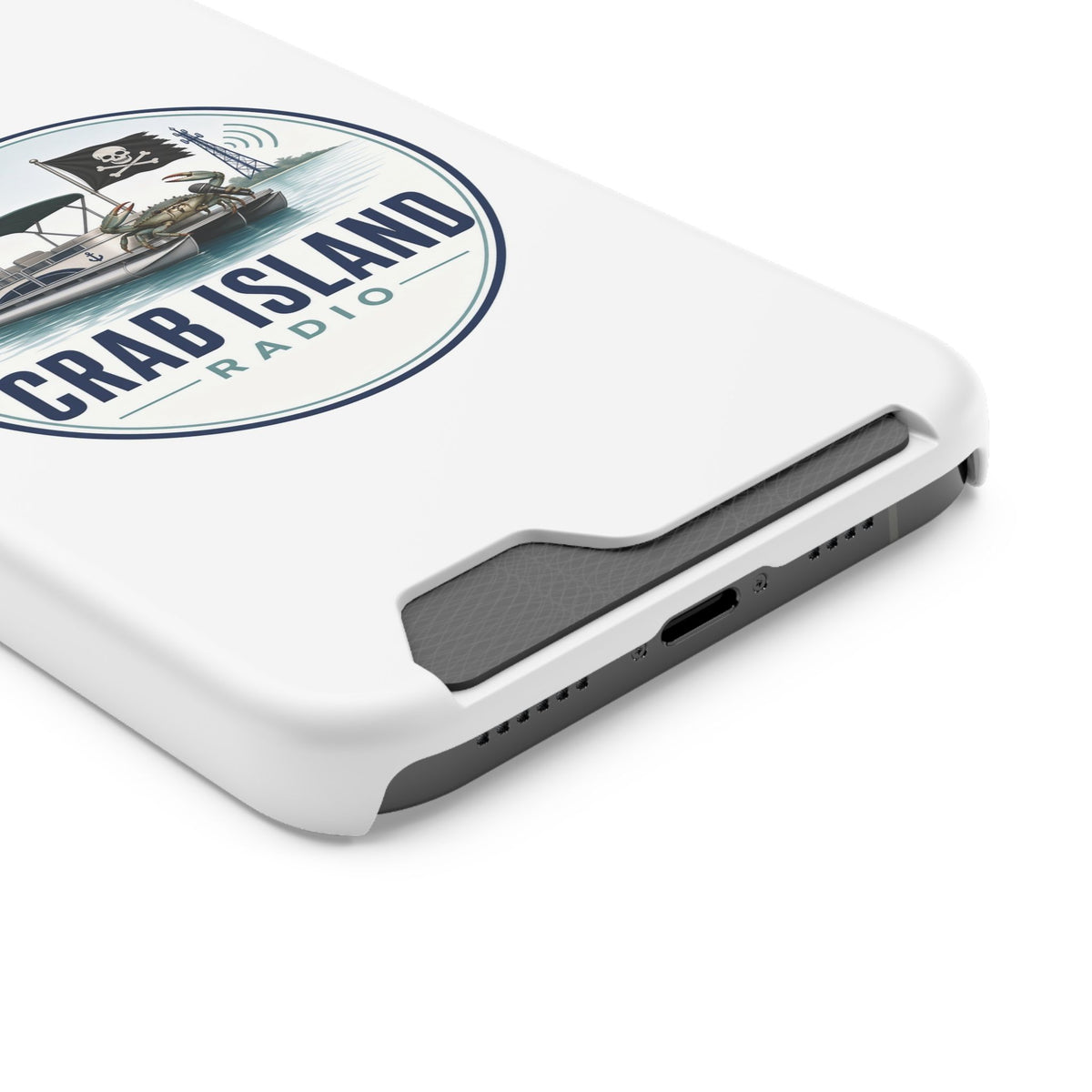 Phone Case With Card Holder – Crab Island Radio