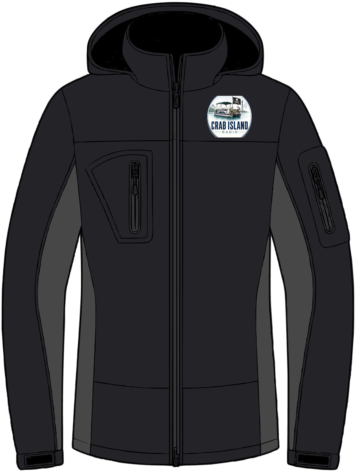 Tall Waterproof Soft Shell Jacket – Crab Island Radio