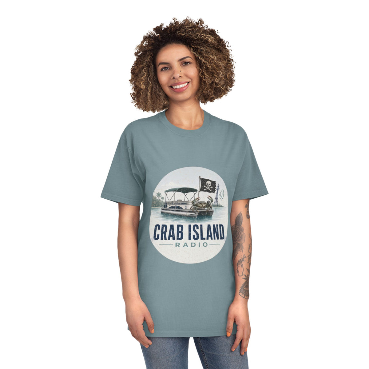 Unisex Faded Shirt – Crab Island Radio