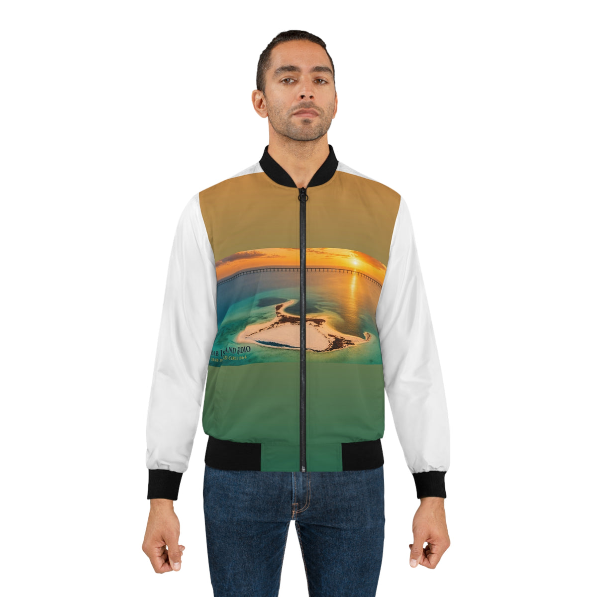 Men's Bomber Jacket (AOP) – Island Sunset