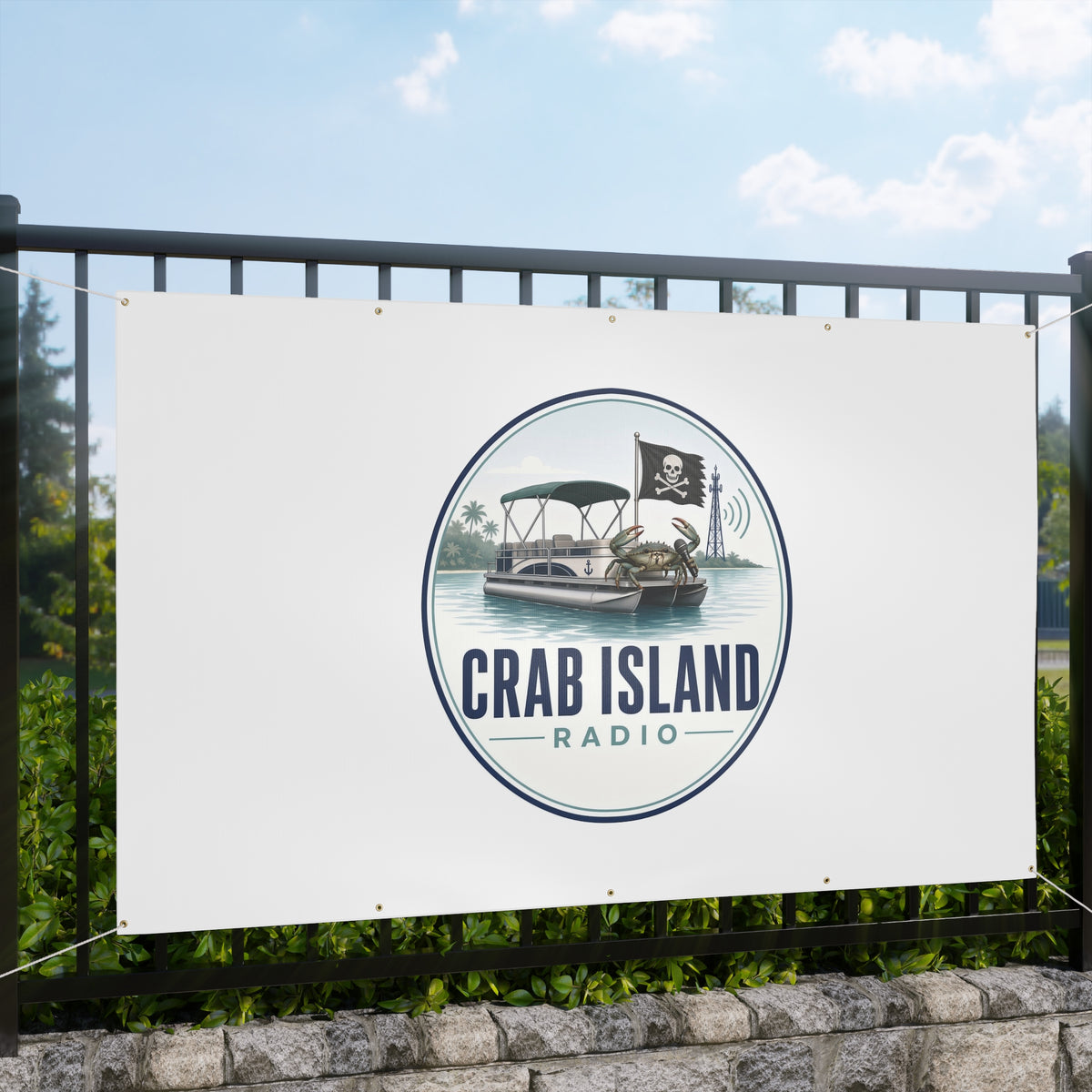 Matte Banner – Crab Island Radio