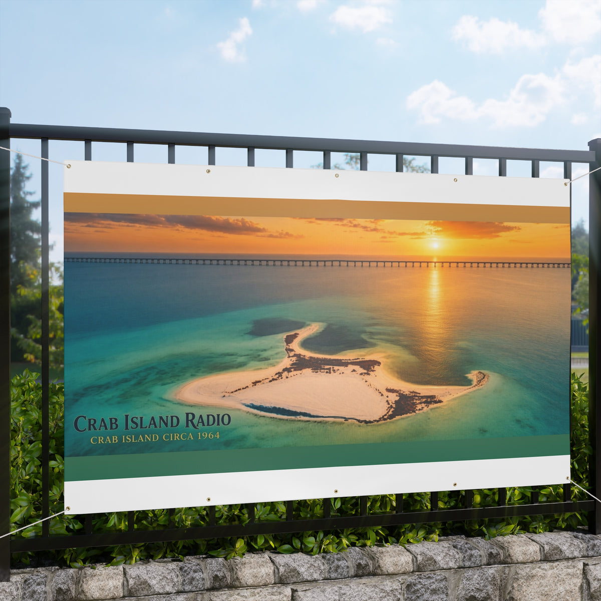 Matte Banner – Island Sunset