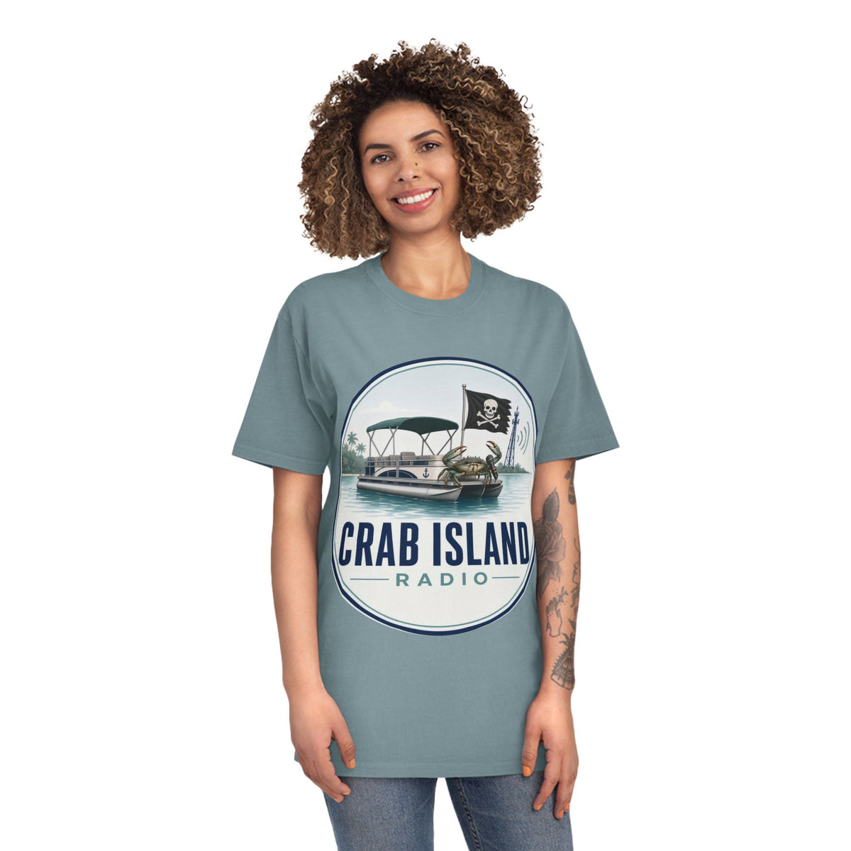 Unisex Faded Shirt – Crab Island Radio