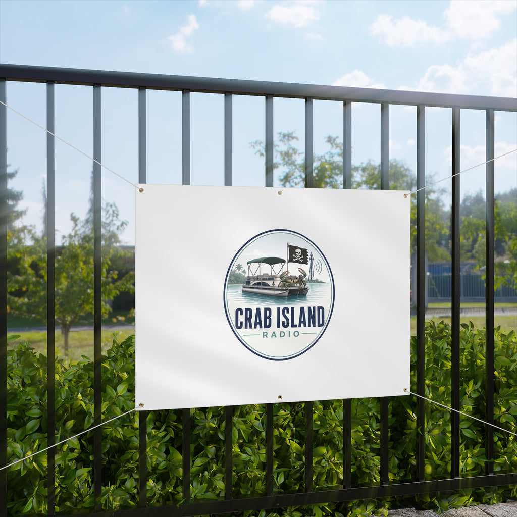Matte Banner – Crab Island Radio