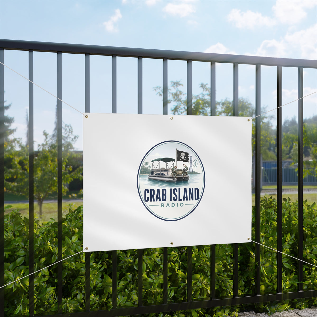 Matte Banner – Crab Island Radio
