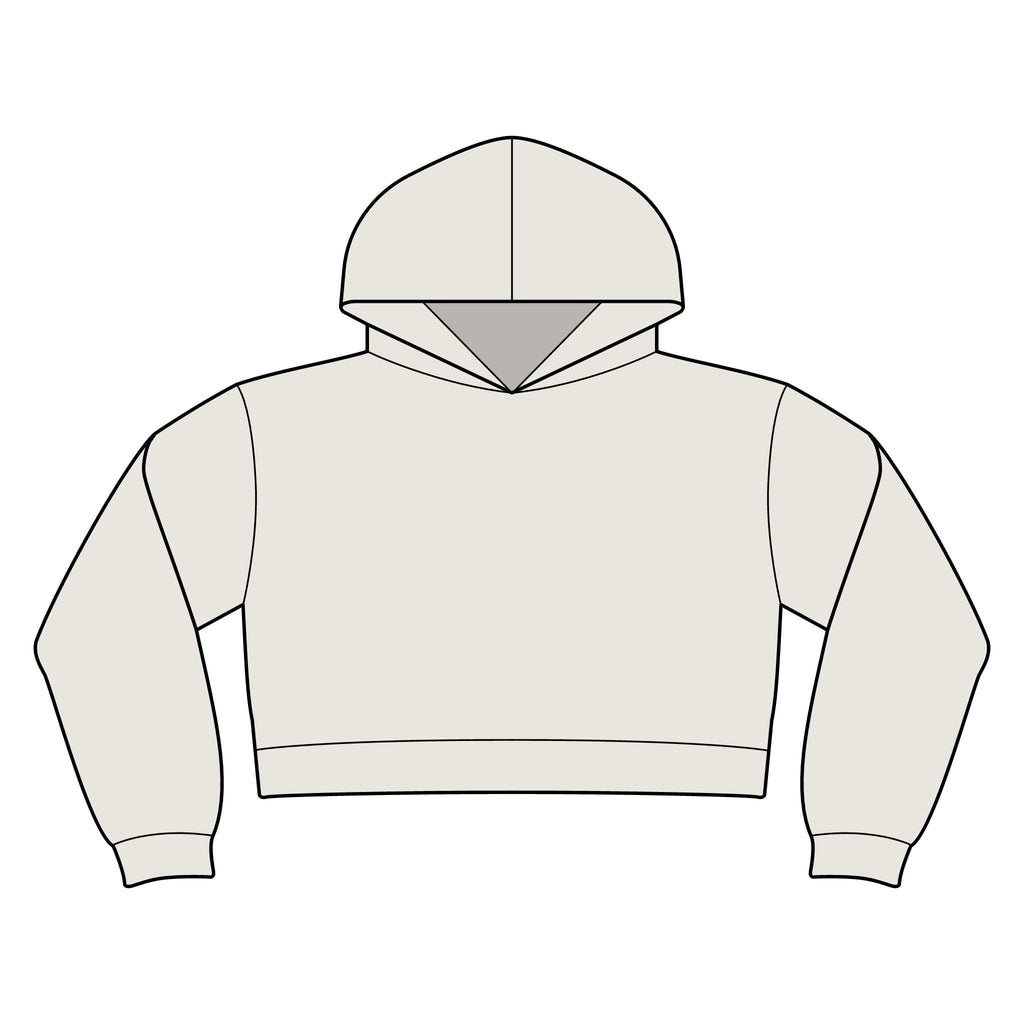 Women's Relax Crop Hood – Island Sunset